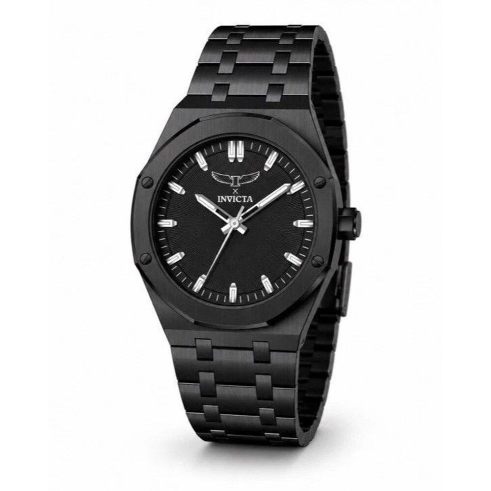 Invicta I-Force Men’s Black Dial Quartz 44mm Black SS Bracelet 30m w/ Box